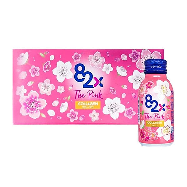 Nước Uống Collagen 82X The Pink Hộp 10 Chai x 100ml